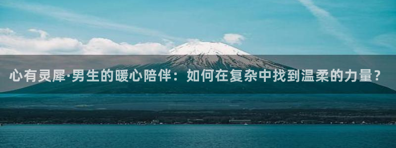 囧次元app入口：心有灵犀·男生的暖心陪伴：如何在复杂中找到温柔的力量？